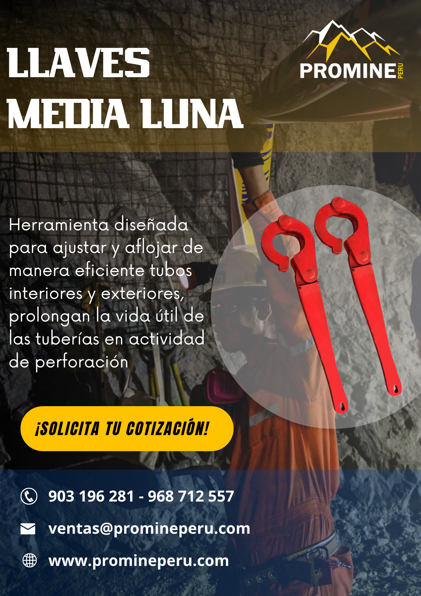 LLAVE MEDIA LUNA SOSTENIMIENTO PRODUCTOS PROMINE AREQUIPA 2023